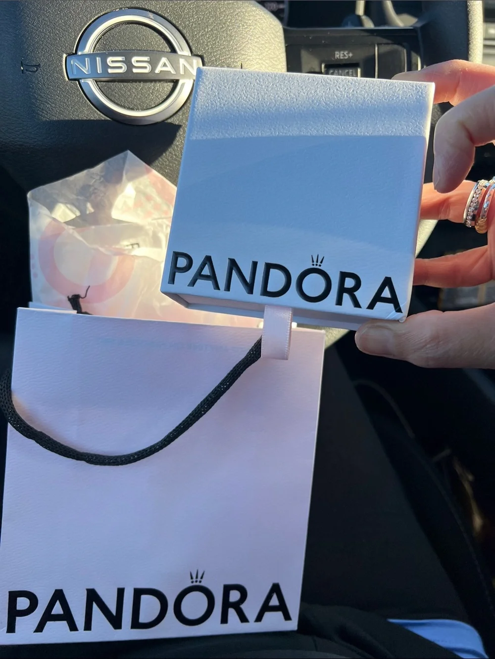 Pandora Silver blue  CZ Accent Cuff and Beaded Bracelet!